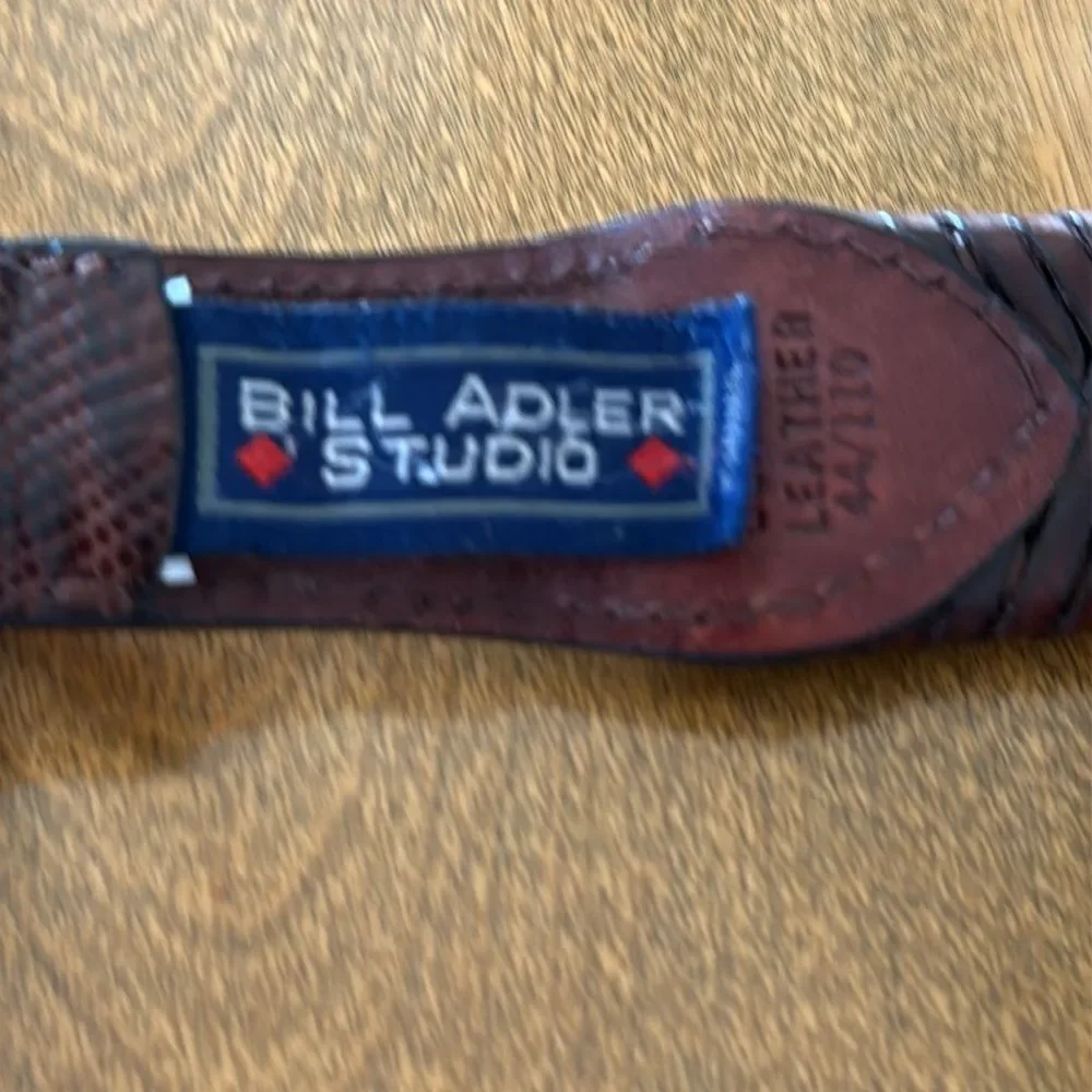 Bill Adler Studio leather woven belt